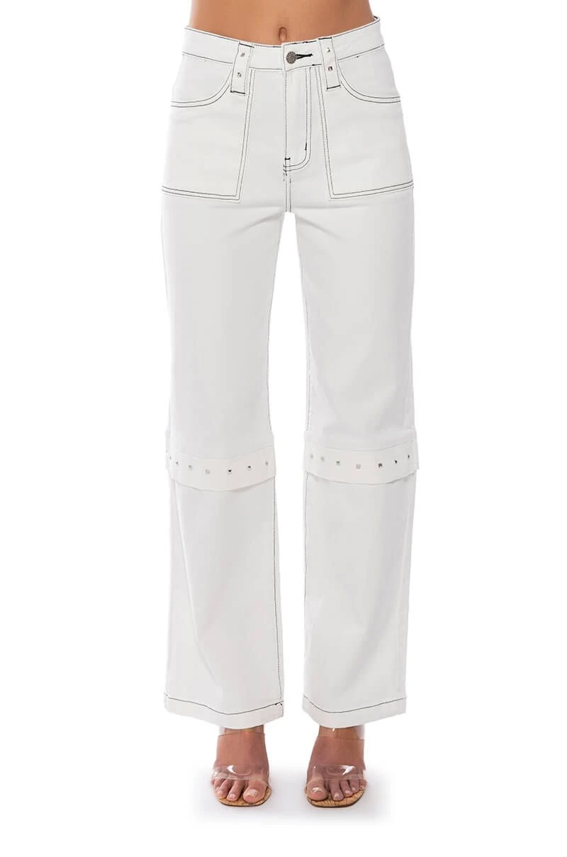 ADDY STUDDED HARDWARE RELAXED FIT JEANS 5 ADDY STUDDED HARDWARE RELAXED FIT JEANS - Image 3