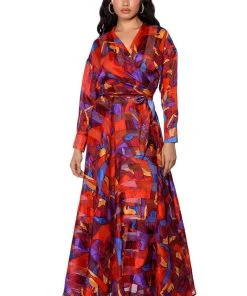AESTHETIC SCARF PRINT TIE FRONT BLOUSE 13 AESTHETIC SCARF PRINT TIE FRONT BLOUSE -AKIRA pant-shop aesthetic scarf print tie front blouse red multi 4 4