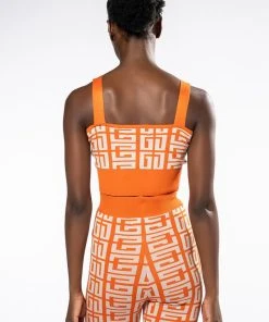 ALI SWEATER BRALETTE TOP 15 ALI SWEATER BRALETTE TOP -AKIRA pant-shop ali sweater bralette top orange multi 6 6