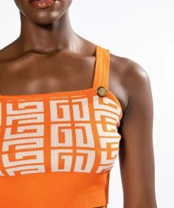 ALI SWEATER BRALETTE TOP 16 ALI SWEATER BRALETTE TOP -AKIRA pant-shop ali sweater bralette top orange multi 7 7