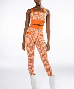 ALI SWEATER BRALETTE TOP 17 ALI SWEATER BRALETTE TOP -AKIRA pant-shop ali sweater bralette top orange multi 8 8