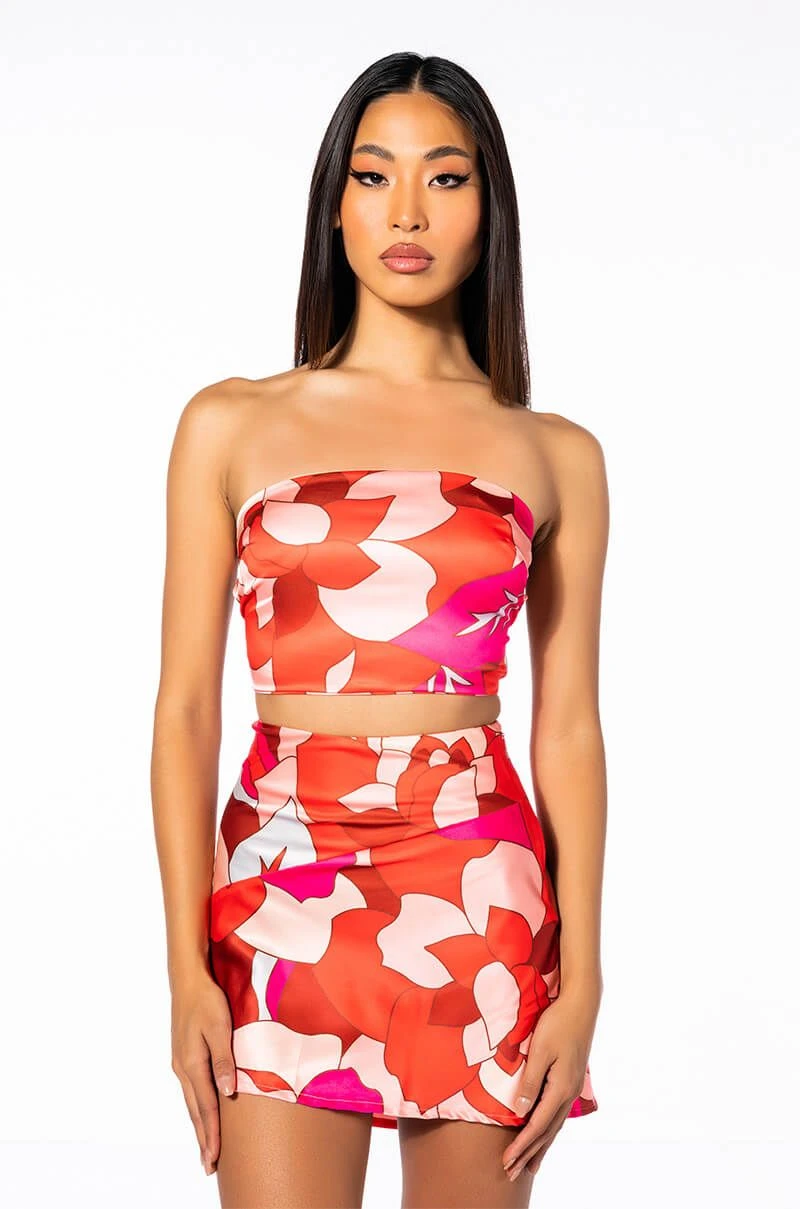 ALL ME PRINTED BANDEAU TOP - Image 4