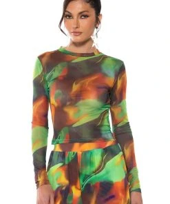 ALL NATURAL MESH LONG SLEEVE