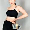 ALL OF ME ON SHOULDER TANK 1 ALL OF ME ON SHOULDER TANK -AKIRA pant-shop all of me on shoulder tank black 1
