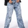 ALWAYS FIRST STRAIGHT FIT ACID WASH JEANS