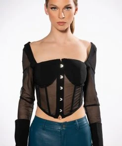 ALWAYS YOURS LONG SLEEVE STRUCTURED TOP