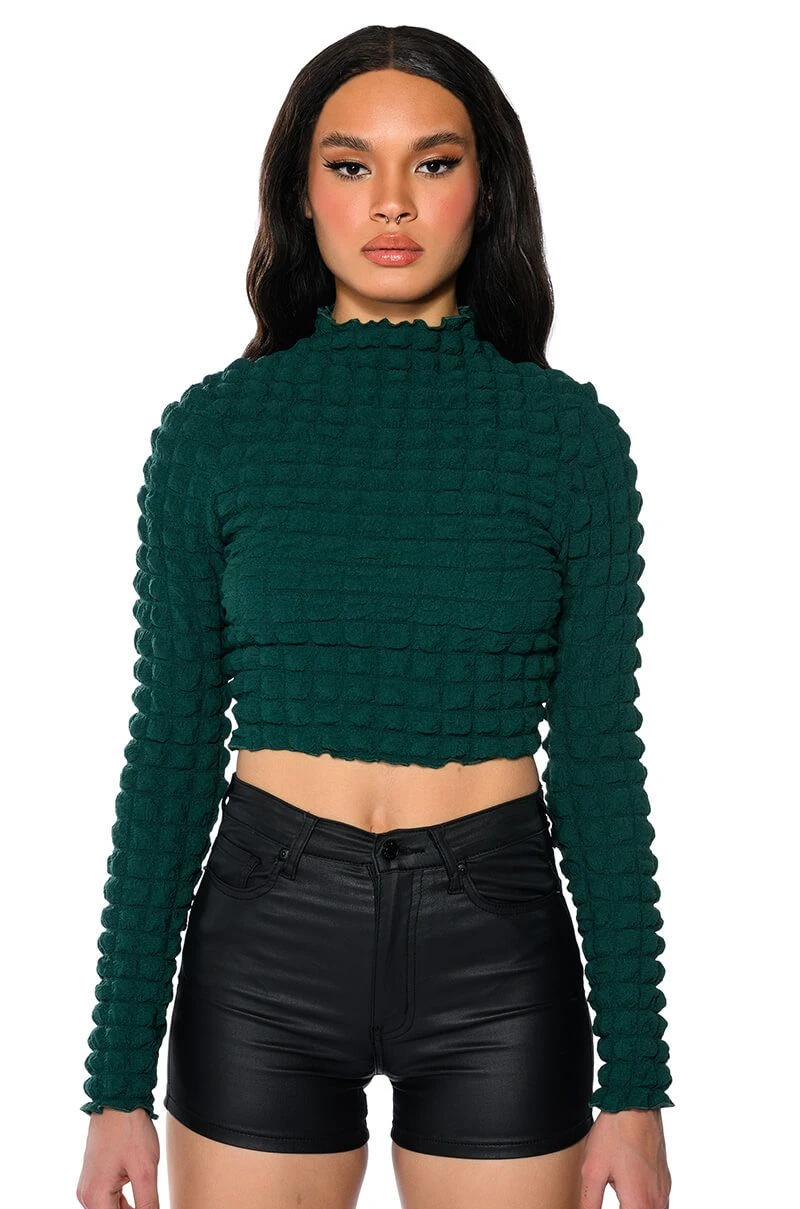 ANYTHING BUT BASIC TEXTURED LONG SLEEVE TOP 3 ANYTHING BUT BASIC TEXTURED LONG SLEEVE TOP