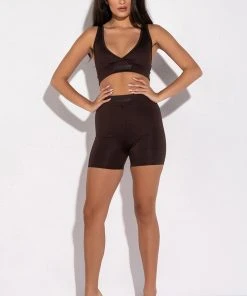 BASIC LUXE MOCHA BRALETTE 12 BASIC LUXE MOCHA BRALETTE -AKIRA pant-shop basic luxe mocha bralette brown 3 3