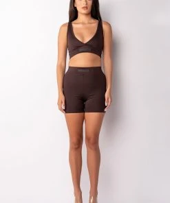 BASIC LUXE MOCHA BRALETTE 17 BASIC LUXE MOCHA BRALETTE -AKIRA pant-shop basic luxe mocha bralette brown 8 8