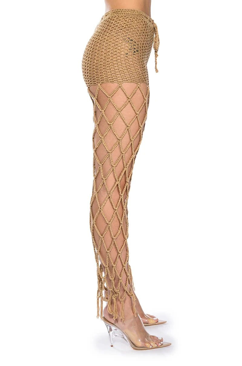 BEACHY KEEN KNIT CUTOUT PANTS