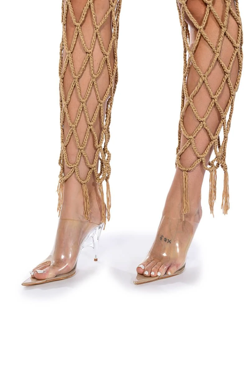 BEACHY KEEN KNIT CUTOUT PANTS - Image 3