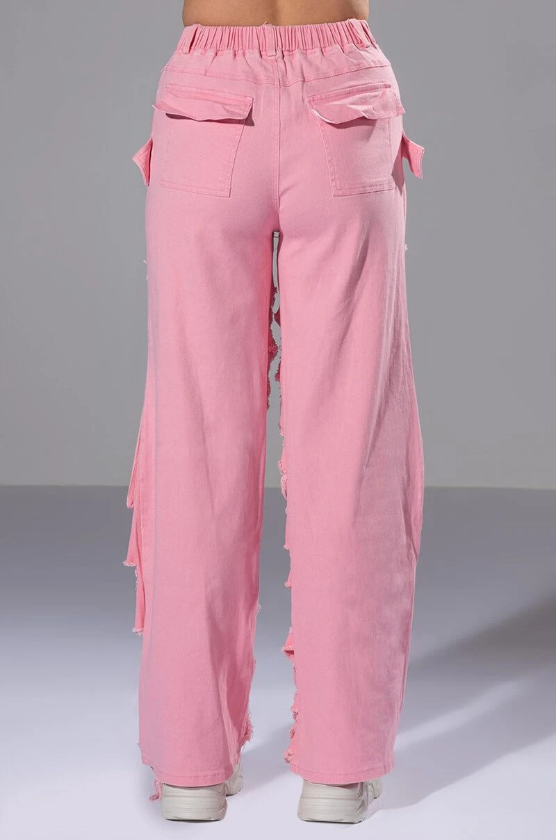 BESTIES FAVORITE DISTRESSED CARGO PANTS - Image 7