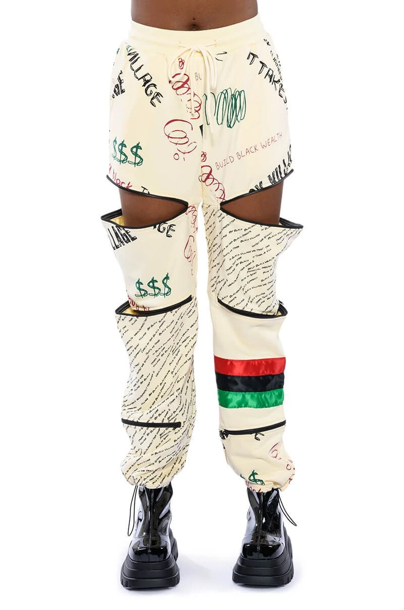 BLACK VILLAGE FOUNDATION ZIPPER DETAIL SWEATPANT - Image 7