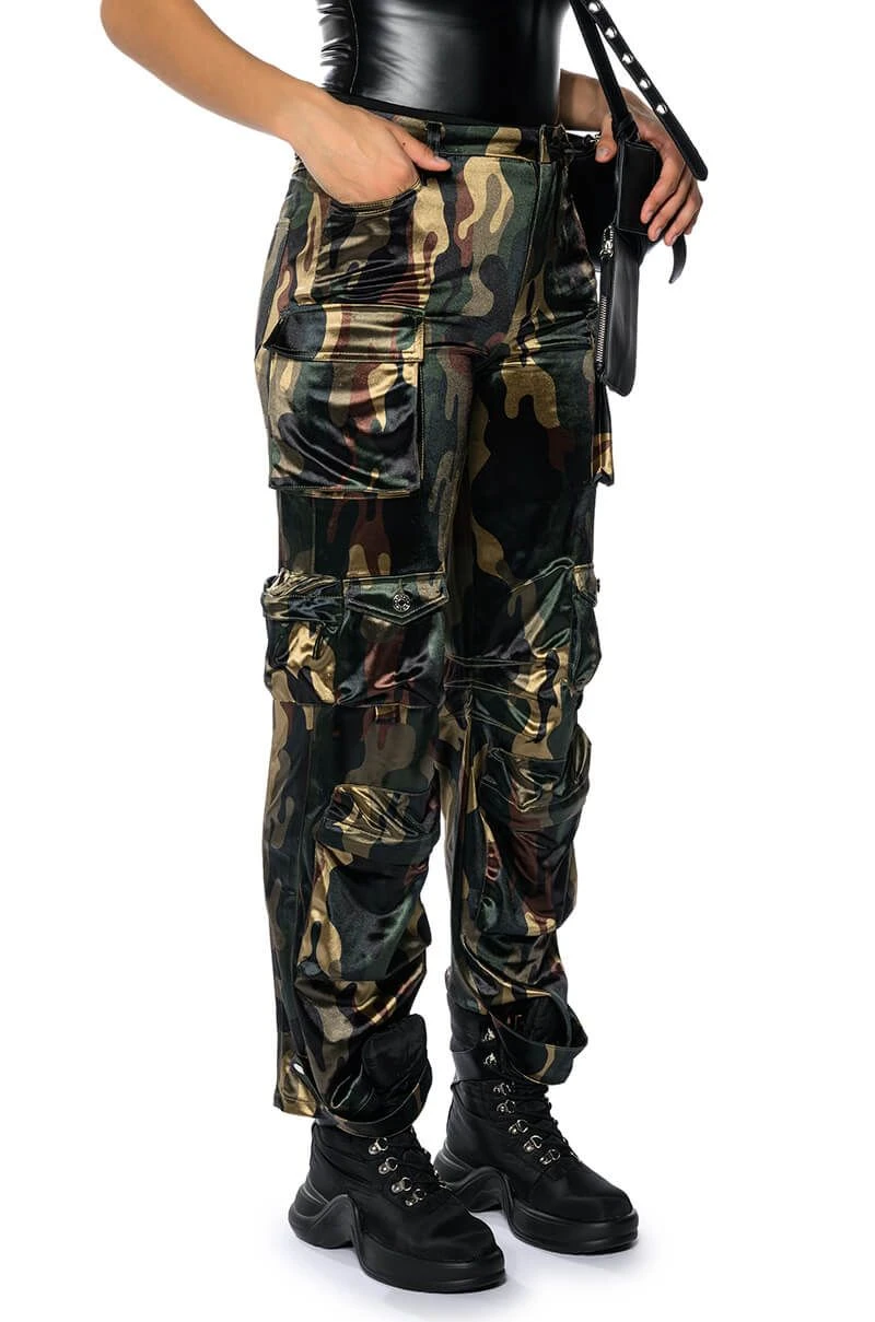 BONNE SOIREE CAMO CARGO PANTS - Image 2