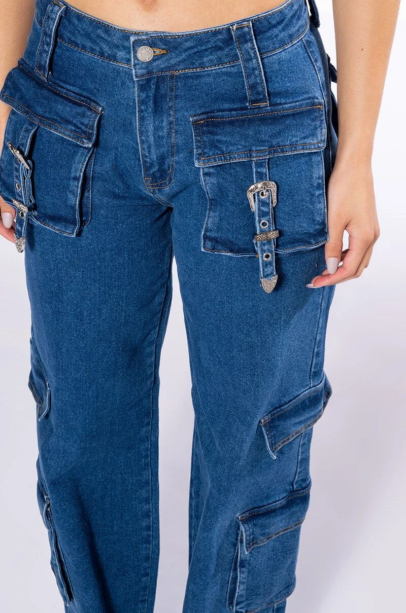 CALYPSO MID RISE WIDE LEG JEANS - Image 6