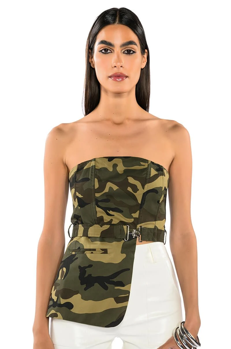CAMO CHIC TUBE TOP