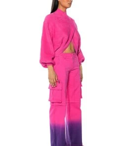 CANDY DREAMS RELAXED CARGO JEANS 13 CANDY DREAMS RELAXED CARGO JEANS -AKIRA pant-shop candy dreams relaxed cargo jeans pink multi 4 4