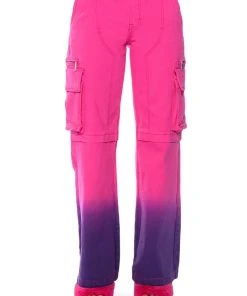 CANDY DREAMS RELAXED CARGO JEANS 14 CANDY DREAMS RELAXED CARGO JEANS -AKIRA pant-shop candy dreams relaxed cargo jeans pink multi 5 5