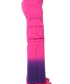 CANDY DREAMS RELAXED CARGO JEANS 15 CANDY DREAMS RELAXED CARGO JEANS -AKIRA pant-shop candy dreams relaxed cargo jeans pink multi 6 6
