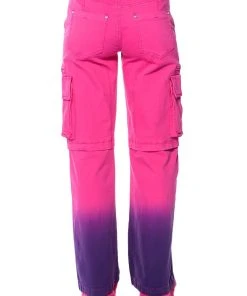 CANDY DREAMS RELAXED CARGO JEANS 16 CANDY DREAMS RELAXED CARGO JEANS -AKIRA pant-shop candy dreams relaxed cargo jeans pink multi 7 7