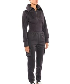 CARBON LUX SWEATPANT -AKIRA pant-shop carbon lux sweatpant charcoal grey 3 3