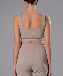CASUAL CASEY CROP BRALETTE 14 CASUAL CASEY CROP BRALETTE -AKIRA pant-shop casual casey crop bralette taupe 7 7