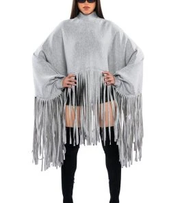 CITY GIRL FRINGE SWEATSHIRT