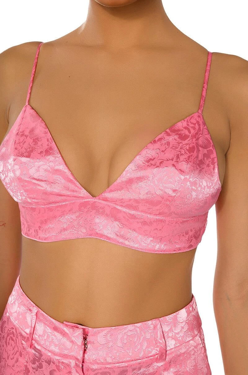 DAYDREAM SATIN FLORAL BRALETTE 10 DAYDREAM SATIN FLORAL BRALETTE - Image 8