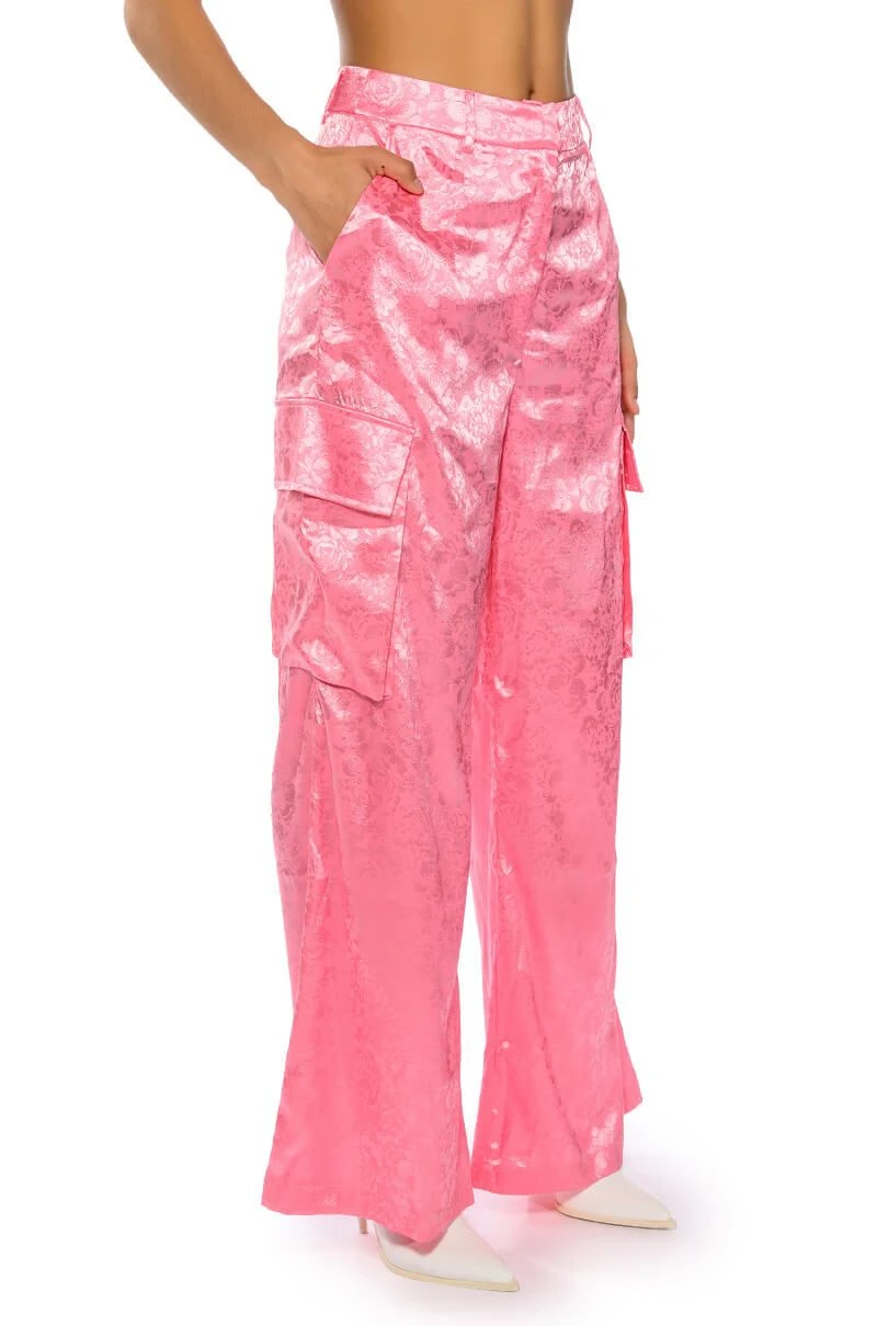 DAYDREAM SATIN FLORAL TROUSER - Image 2