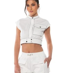 Alternative view of DESTINATION CROPPED CARGO TOP