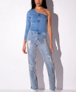 DIAMONDS ARE FOREVER STRAIGHT FIT JEANS 15 DIAMONDS ARE FOREVER STRAIGHT FIT JEANS -AKIRA pant-shop diamonds are forever straight fit jeans light blue 8 8