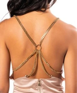DIVA DRIP SLEEVELESS CHAIN DETAIL SATIN COWL NECK BLOUSE 21 DIVA DRIP SLEEVELESS CHAIN DETAIL SATIN COWL NECK BLOUSE -AKIRA pant-shop diva drip sleeveless chain detail satin cowl neck blouse beige 10 10