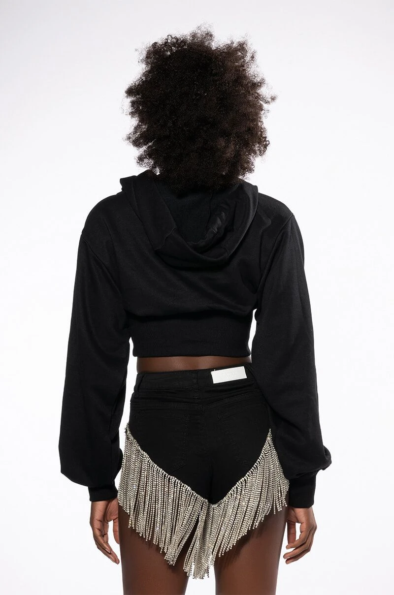 DOLLARS ON MY MIND CROPPED RHINESTONE SWEATSHIRT - Image 6