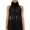 ELEGANT TURTLE NECK BLOUSE 2 ELEGANT TURTLE NECK BLOUSE -AKIRA pant-shop elegant turtle neck blouse black 1 1