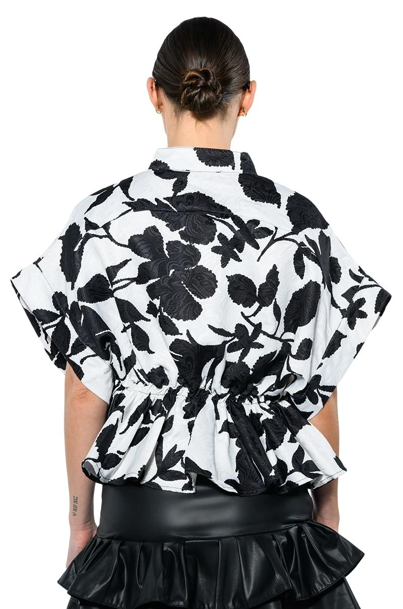 ELEGANZA TIE FRONT BLOUSE 7 ELEGANZA TIE FRONT BLOUSE - Image 5
