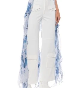 Alternative view of ELEVATED CARGO PANTS IN WHITE