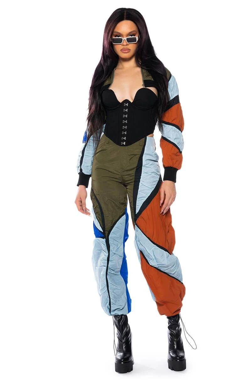 ENJOY THE RIDE MULTICOLORED RUCHED PANTS - Image 3