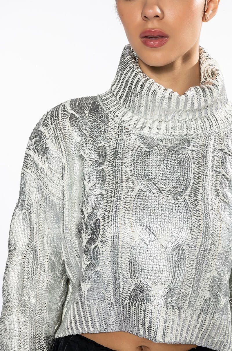 ESME SILVER METALLIC SWEATER 8 ESME SILVER METALLIC SWEATER - Image 6