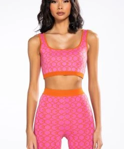 EVERYDAY KNIT BRALETTE 13 EVERYDAY KNIT BRALETTE -AKIRA pant-shop everyday knit bralette pink multi 4 4