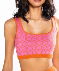 EVERYDAY KNIT BRALETTE 16 EVERYDAY KNIT BRALETTE -AKIRA pant-shop everyday knit bralette pink multi 7 7