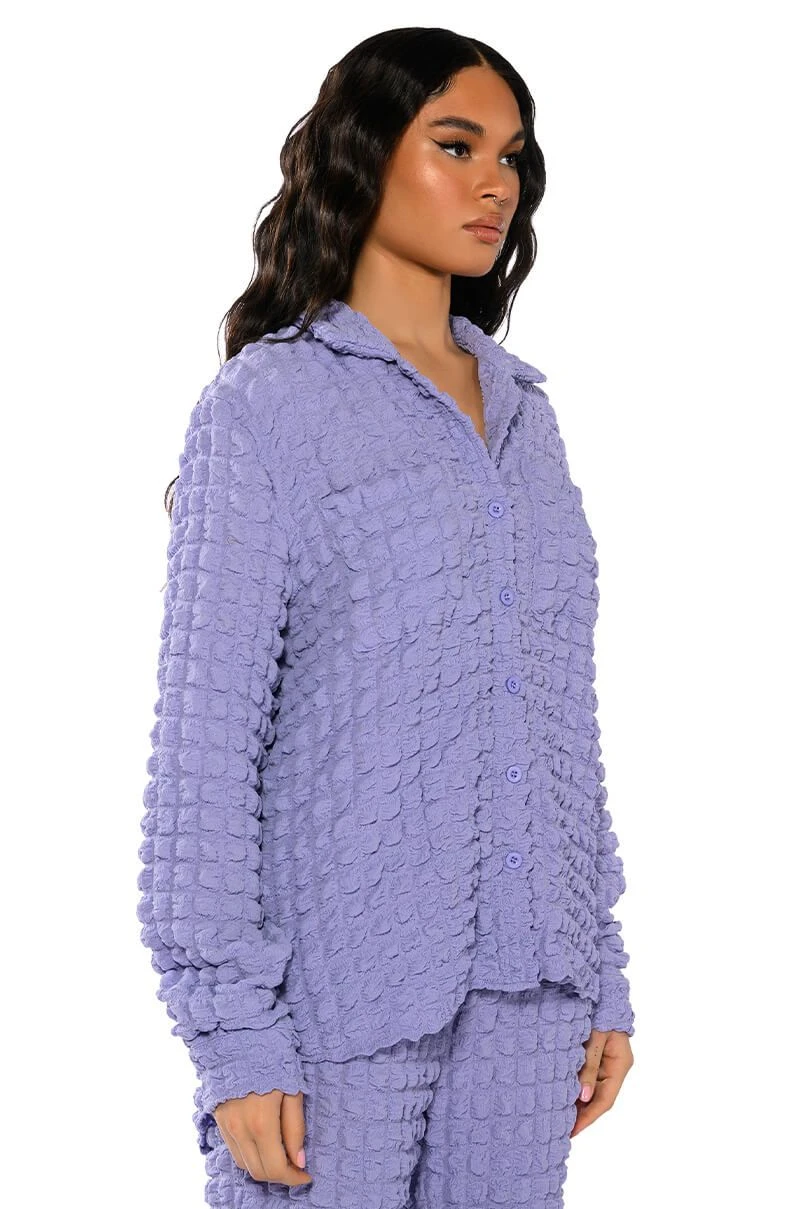 EXISTING LOUDLY TEXTURED BUTTON DOWN TOP - Image 3