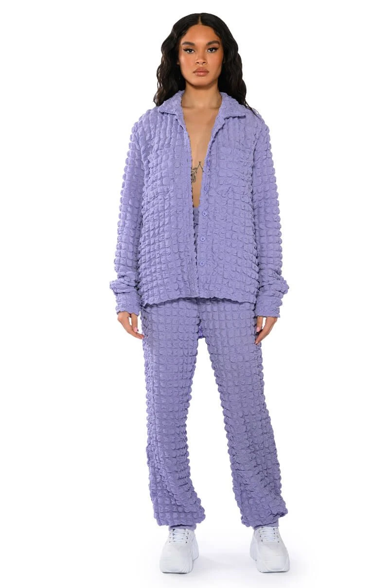 EXISTING LOUDLY TEXTURED BUTTON DOWN TOP - Image 4