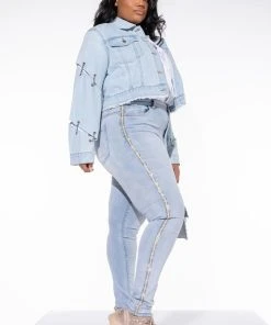FLEX FIT EXTREME STRETCH HIGH WAIST PEARL SKINNY JEANS 19 FLEX FIT EXTREME STRETCH HIGH WAIST PEARL SKINNY JEANS -AKIRA pant-shop extreme stretch high waist pearl skinny jeans light blue denim 2 2 c1