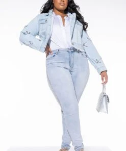 FLEX FIT EXTREME STRETCH HIGH WAIST PEARL SKINNY JEANS 20 FLEX FIT EXTREME STRETCH HIGH WAIST PEARL SKINNY JEANS -AKIRA pant-shop extreme stretch high waist pearl skinny jeans light blue denim 3 3 c1