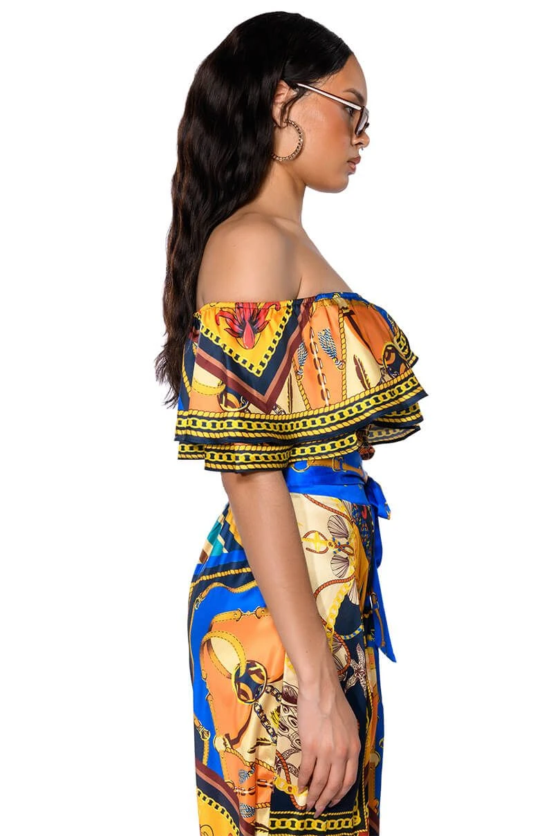 EZRA PRINTED OFF THE SHOULDER BLOUSE - Image 4