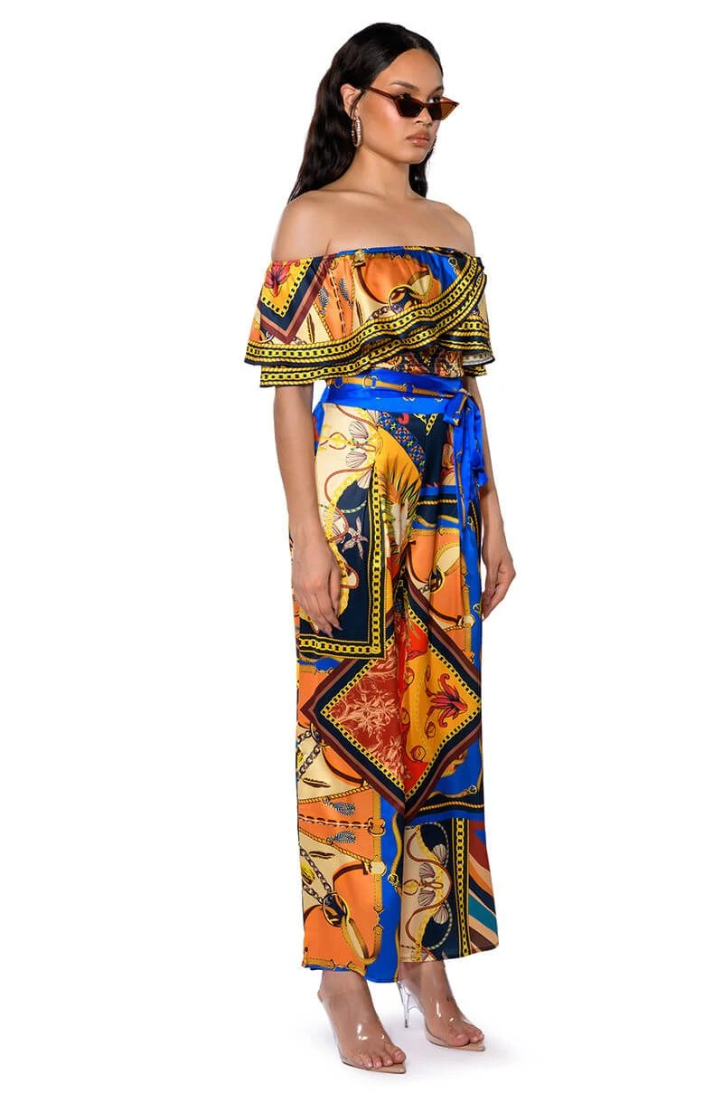EZRA PRINTED TIE FRONT PALAZZO PANT 6 EZRA PRINTED TIE FRONT PALAZZO PANT - Image 4
