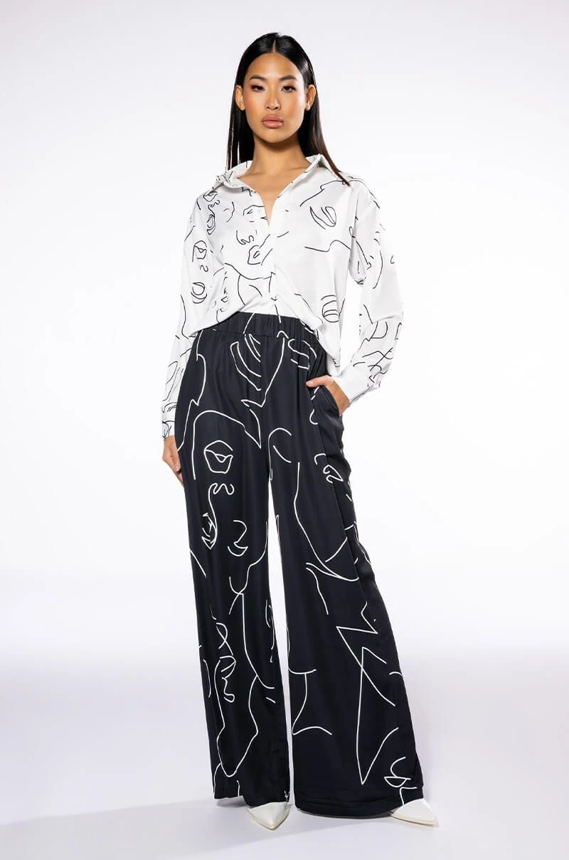 FACES BUTTON DOWN BLOUSE 6 FACES BUTTON DOWN BLOUSE - Image 4