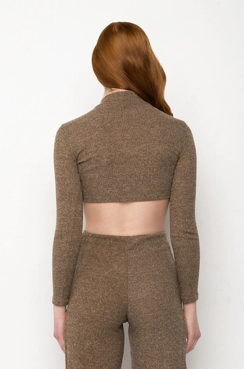 FEELING RIGHT MOCK NECK SWEATER TOP - Image 5