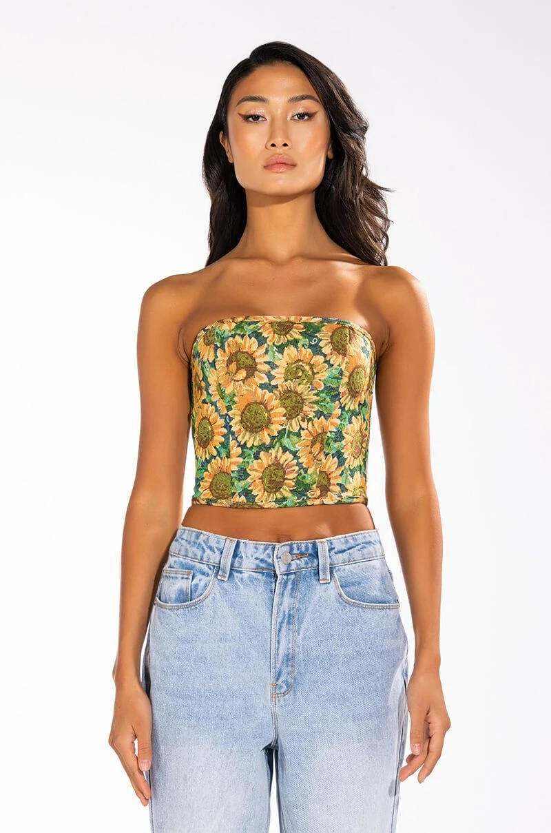 FIELD OF DREAMS BROCADE BUSTIER - Image 4