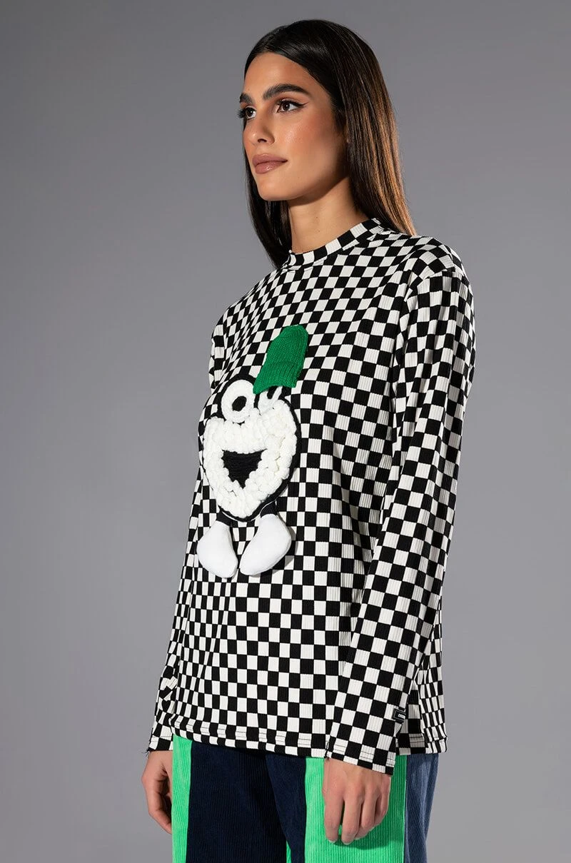 FUN TIMES CHECKERED TOP - Image 2